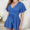 Ma Jolie Combi Short " Blue Daisy" 1 Ma Jolie Combi Short " Blue Daisy" -Vive Le Style Boutique ma jolie combi short blue daisy