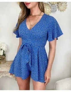 Ma Jolie Combi Short " Blue Daisy"