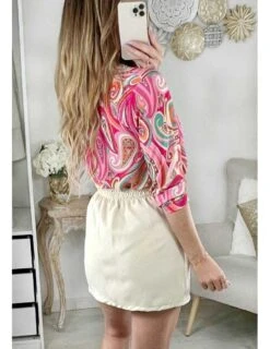 Ma Jolie Jupe Effet Portefeuille "cream And Chains" -Vive Le Style Boutique ma jolie jupe effet portefeuille cream and chains 2