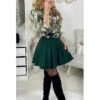Ma Jupe En Maille Vert G "plissée" -Vive Le Style Boutique ma jupe en maille vert g plissee