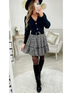 Ma Petite Jupe à Volants "black & White Liberty" -Vive Le Style Boutique ma petite jupe a volants black white liberty 2