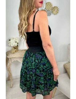 Ma Petite Jupe à Volants " Green & Blue Flowers" 9 Ma Petite Jupe à Volants " Green & Blue Flowers" -Vive Le Style Boutique ma petite jupe a volants green blue flowers 3