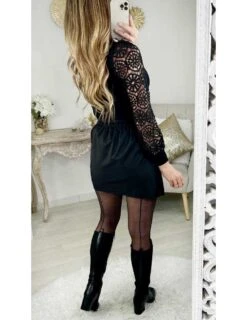 Ma Petite Jupe Noire Nouée Et Plissée -Vive Le Style Boutique ma petite jupe noire nouee et plissee 2