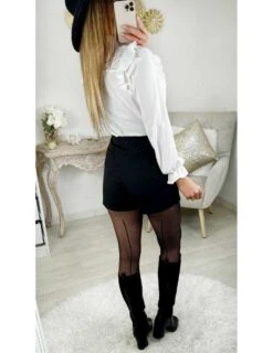 Ma Petite Jupe Short Noire " Festonnée" -Vive Le Style Boutique ma petite jupe short noire festonnee 2