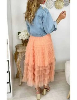 Ma Veste En Jeans Bleu Ciel "belt" -Vive Le Style Boutique ma veste en jeans bleu ciel belt 2