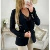 Mon Blazer Noir " Boutons Dorés" -Vive Le Style Boutique mon blazer noir boutons dores