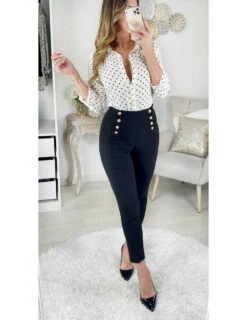 Mon Chemisier "cream & Jolis Pois"