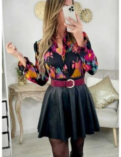 * Mon Chemisier En Voilage "blurry Flowers" -Vive Le Style Boutique mon chemisier en voilage blurry flowers 2