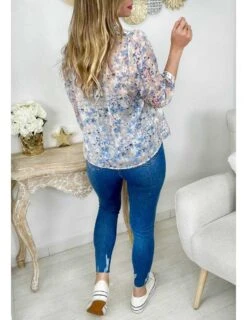 Mon Chemisier En Voilage "pastel Flowers" -Vive Le Style Boutique mon chemisier en voilage pastel flowers 6