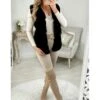 Mon Gilet Noir Sans Manches "style Fourrure" -Vive Le Style Boutique mon gilet noir sans manches style fourrure