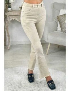 Mon Jeans Beige "flare""