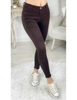 Mon Jeans Marron Chocolat Foncé "basic