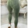 Mon Jeans Taille Haute Vert Olive" Bas Used" -Vive Le Style Boutique mon jeans taille haute vert olive bas used