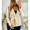 Mon Joli Blazer Beige "boutons Dorés"