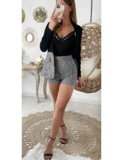 Mon Joli Blazer "Black & Carreaux "