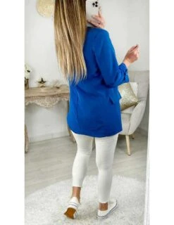 Mon Joli Blazer Bleu Roi " Boutons Dorés" -Vive Le Style Boutique mon joli blazer bleu roi boutons dores 3