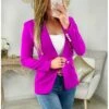 Mon Joli Blazer Fuchsia" Boutons Dorés" -Vive Le Style Boutique mon joli blazer fuchsia boutons dores