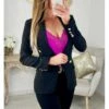 Mon Joli Blazer Noir" Boutons Dorés"