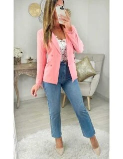Mon Joli Blazer Rose Pale " Plums" -Vive Le Style Boutique mon joli blazer rose pale plums 2