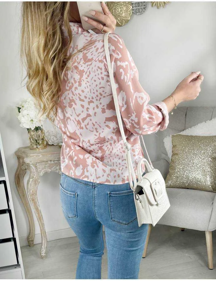 Mon Joli Chemisier" Pink Print" 4 Mon Joli Chemisier" Pink Print" – Image 2