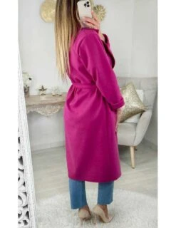 Mon Manteau Long Et Loose "So Fuchsia" 9 Mon Manteau Long Et Loose "So Fuchsia" -Vive Le Style Boutique mon manteau long et loose so fuchsia 3