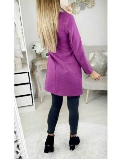 Mon Manteau Mi-long En Lainage Fuchsia " Boutonné" II -Vive Le Style Boutique mon manteau mi long en lainage fuchsia boutonne ii 3