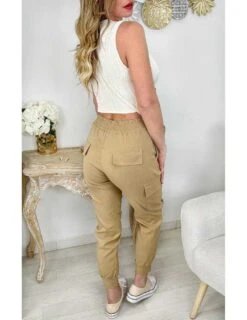 Mon Pantalon Camel "cargo " -Vive Le Style Boutique mon pantalon camel cargo 1 3