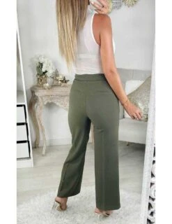 Mon Pantalon Droit Kaki & Boutons -Vive Le Style Boutique mon pantalon droit kaki boutons 2