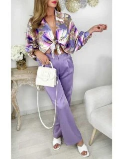 Mon Pantalon Droit Lila " So Classic" -Vive Le Style Boutique mon pantalon droit lila so classic 2