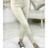 Mon Pantalon/ Legging Cream "style Cuir"