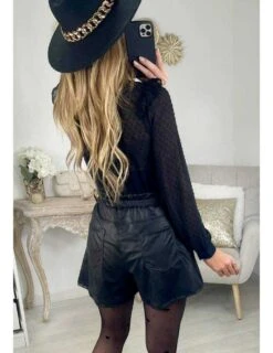 * Mon Petit Short Black Style Cuir 7 * Mon Petit Short Black Style Cuir -Vive Le Style Boutique mon petit short black style cuir 2