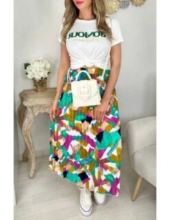 Mon Tee Shirt Blanc "Bonjour Mon Amour" -Vive Le Style Boutique mon tee shirt blanc bonjour mon amour 4