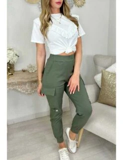 Vive Le Style Boutique -Vive Le Style Boutique mon top blanc buste volant brode 1