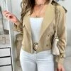 Mon Trench Court Beige Caramel -Vive Le Style Boutique mon trench court beige caramel
