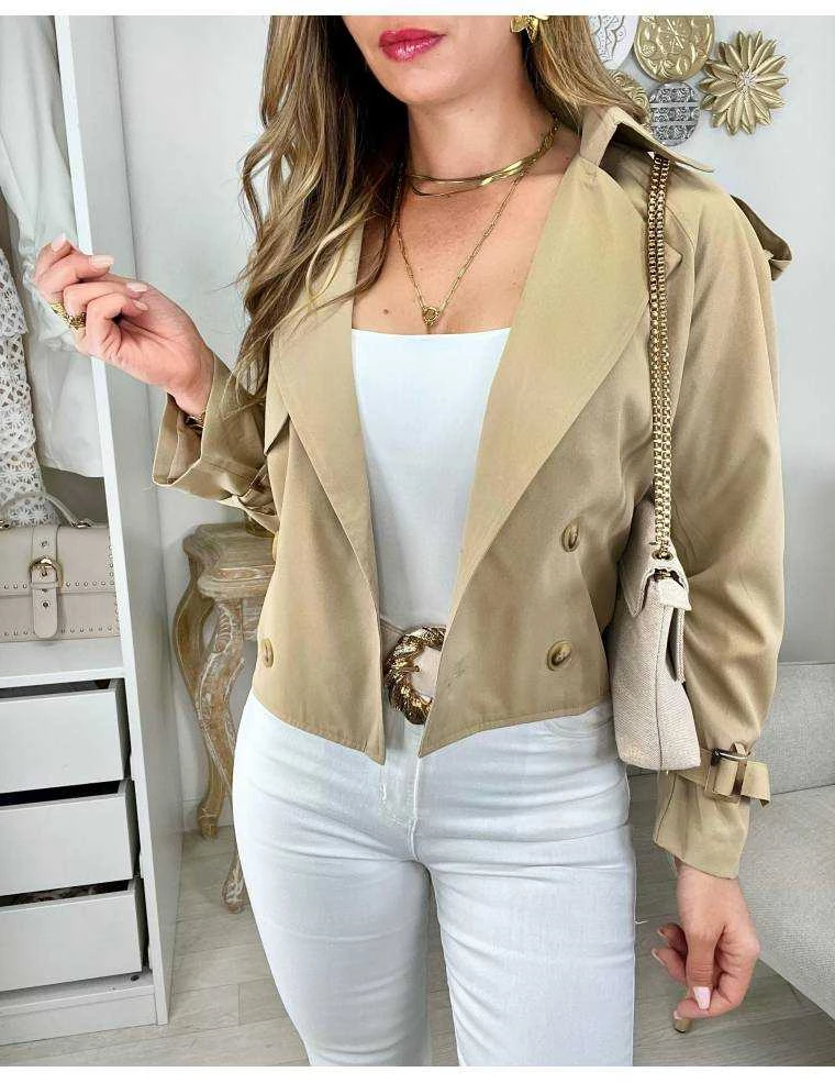 Mon Trench Court Beige Caramel 3 Mon Trench Court Beige Caramel