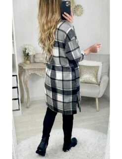 * Surchemise Loose à Carreaux Black/grey & White 7 * Surchemise Loose à Carreaux Black/grey & White -Vive Le Style Boutique surchemise loose a carreaux black grey white 2