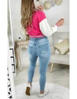 Teddy Fuchsia & White "B" -Vive Le Style Boutique teddy fuchsia white b 2