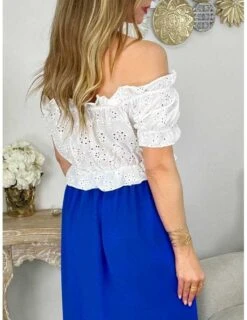 Top Blanc "broderie" -Vive Le Style Boutique top blanc broderie 2