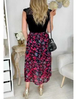 Top Noir En Coton Col Avec Broderie -Vive Le Style Boutique top noir en coton col avec broderie 2